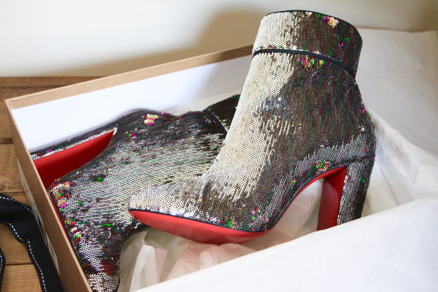 louboutin sparkly boots